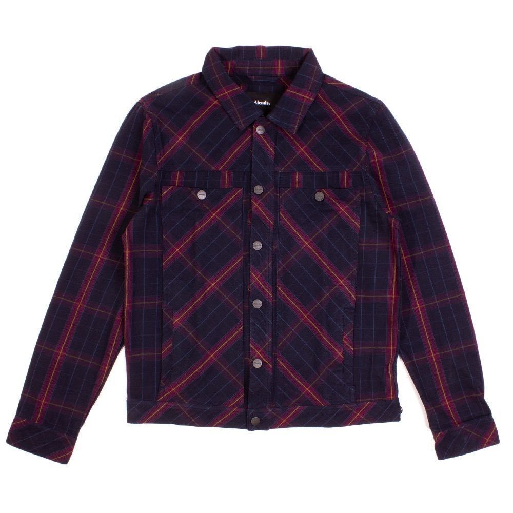 Afends Midnight Conspiracy Plaid Jacket
